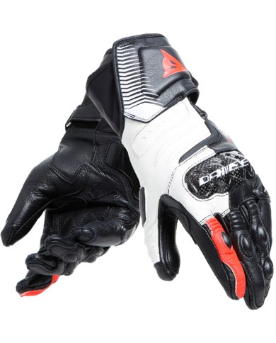 GUANTES DAINESE CARBON 4 LONG LADY BLACK/WHITE/FLUO-RED
