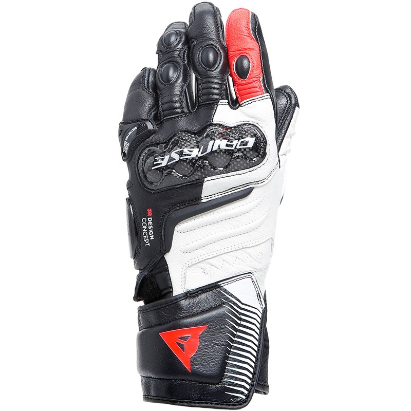 GUANTES DAINESE CARBON 4 LONG LADY BLACK/WHITE/FLUO-RED