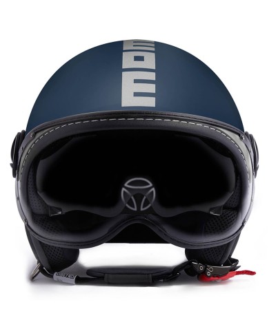 CASCO MOMO DESING FGTR EVO MATT BLUE/SILVER