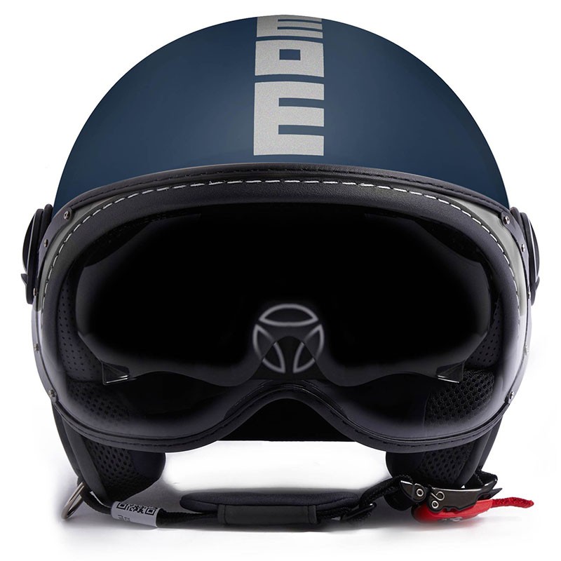 CASCO MOMO DESING FGTR EVO MATT BLUE/SILVER