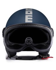 CASCO MOMO DESING FGTR EVO MATT BLUE/SILVER