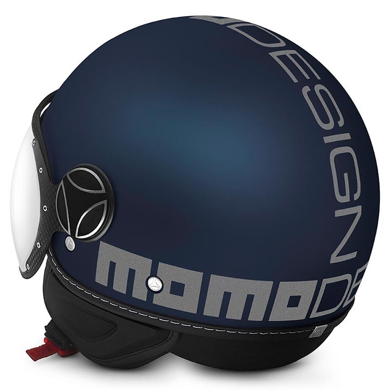 CASCO MOMO DESING FGTR EVO MATT BLUE/SILVER
