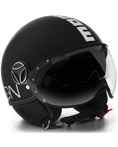 CASCO MOMO DESING FGTR EVO MATT BLACK/WHITE