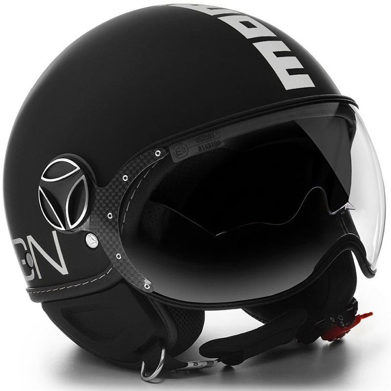 CASCO MOMO DESING FGTR EVO MATT BLACK/WHITE