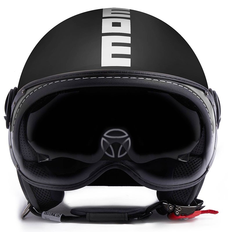 CASCO MOMO DESING FGTR EVO MATT BLACK/WHITE