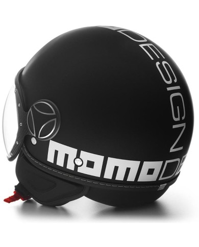 CASCO MOMO DESING FGTR EVO MATT BLACK/WHITE