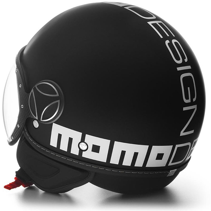 CASCO MOMO DESING FGTR EVO MATT BLACK/WHITE