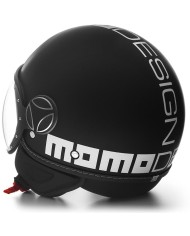 CASCO MOMO DESING FGTR EVO MATT BLACK/WHITE