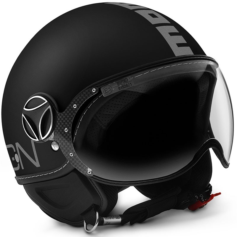 CASCO MOMO DESIGN FGTR CLASSIC MATT BLACK/SILVER