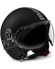 CASCO MOMO DESIGN FGTR CLASSIC MATT BLACK/SILVER