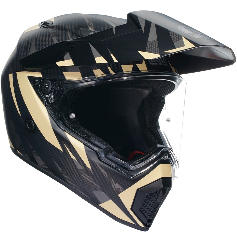 CASCO AGV AX9 STEPPA MATT CARBON/GREY/SAND
