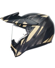 CASCO AGV AX9 STEPPA MATT CARBON/GREY/SAND