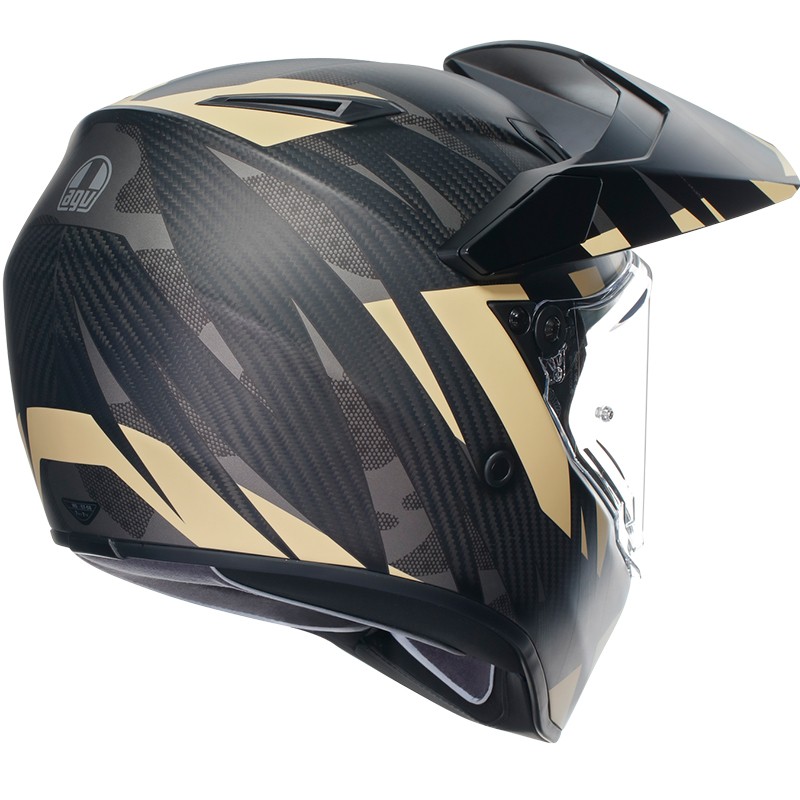 CASCO AGV AX9 STEPPA MATT CARBON/GREY/SAND