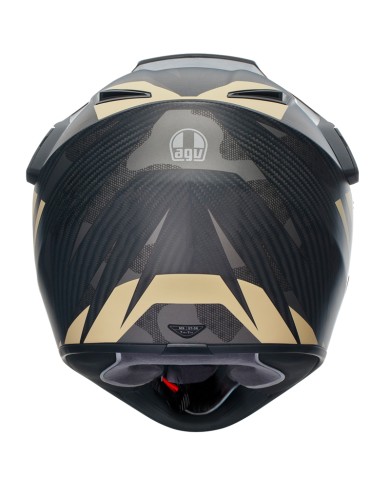 CASCO AGV AX9 STEPPA MATT CARBON/GREY/SAND