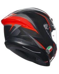 CASCO AGV K6 S SLASHCUT BLACK/GREY/RED