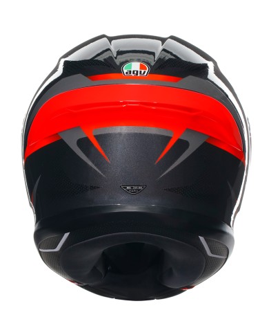 CASCO AGV K6 S SLASHCUT BLACK/GREY/RED