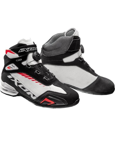 ZAPATILLAS IXON BULL PERFORADAS NEGRO/BLANCO/ROJO