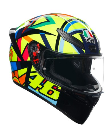 CASCO AGV K1 S E2206 ROSSI SOLELUNA 2017
