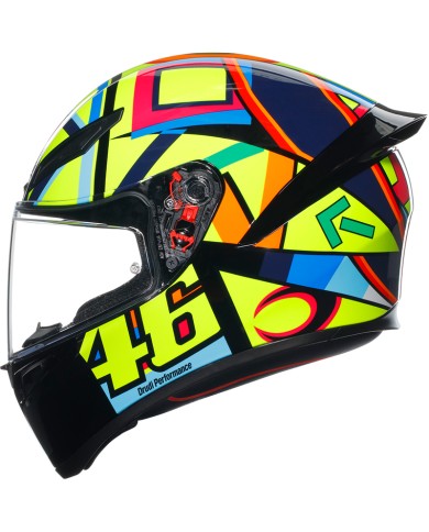 CASCO AGV K1 S E2206 ROSSI SOLELUNA 2017