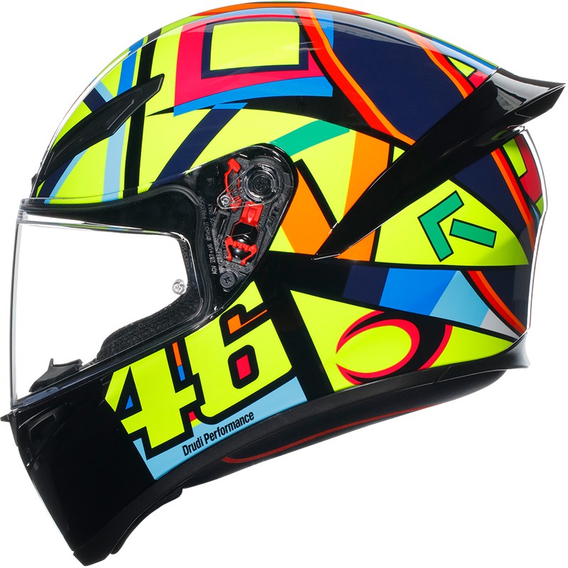 CASCO AGV K1 S E2206 ROSSI SOLELUNA 2017