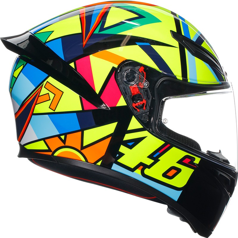 CASCO AGV K1 S E2206 ROSSI SOLELUNA 2017