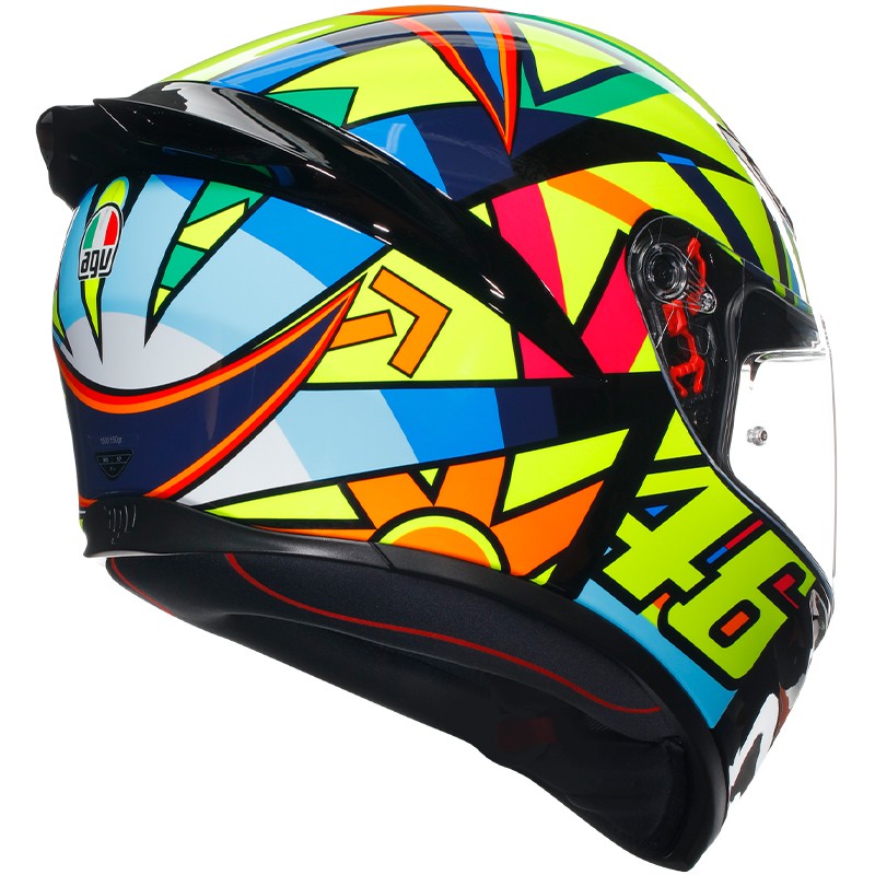 CASCO AGV K1 S E2206 ROSSI SOLELUNA 2017