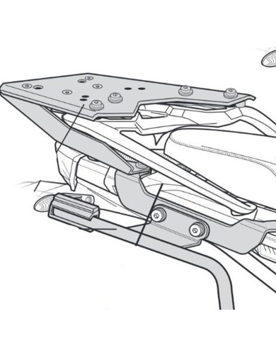 KIT DE FIJACIÓN POSTERIOR SHAD W0FG78ST BMW F750GS/F850GS