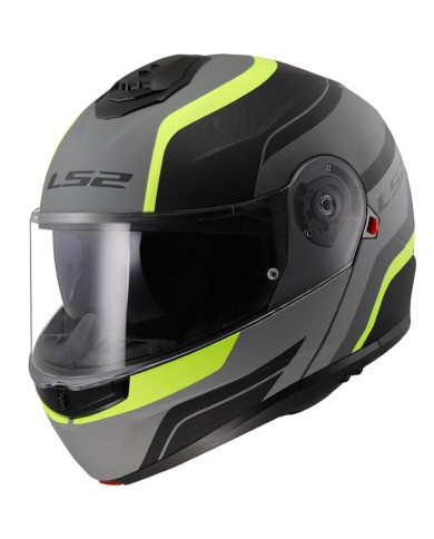 CASCO LS2 STROBE II 22.06 MODULAR MONZA MATT BLACK HI-VIS YELLOW