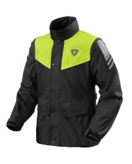 CHAQUETA IMPERMEABLE REVIT NITRIC 4 H2O NEGRO/AMARILLO FLUOR