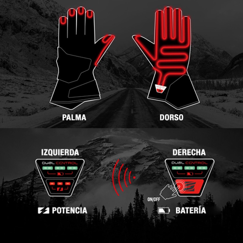GUANTES CALEFACTABLES FIVE HG3 EVO WATERPROOF BLACK