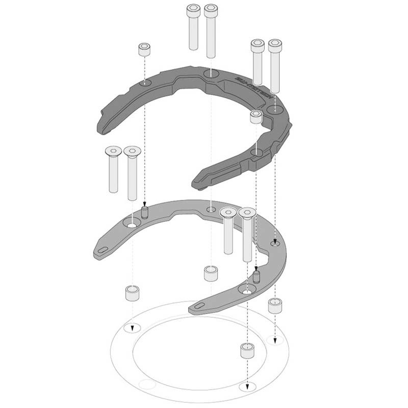 FIJACION BOLSA DE DEPOSITO SW-MOTECH TANK RING PRO TRT.00.787.10600/B HONDA