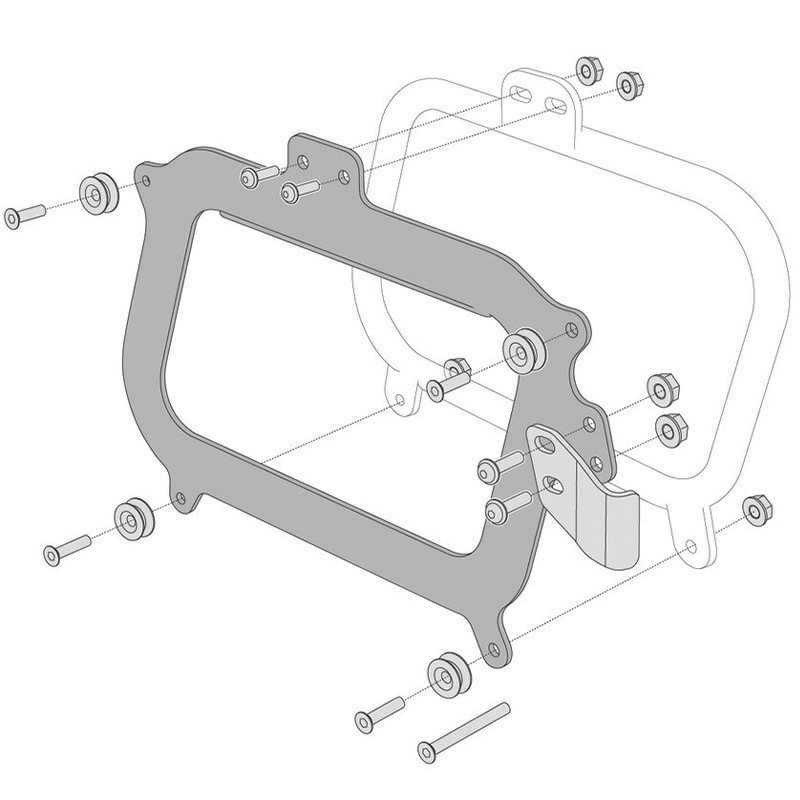 KIT DE FIJACIÓN MALETAS LATERALES SW-MOTECH PARA SOPORTES GIVI KFT.00.152.10700/B