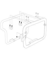 KIT DE FIJACION MALETAS LATERALES SW-MOTECH BMW KFT.00.152.10900/S
