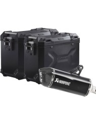 PACK MALETAS LATERALES + ESCAPE AKRAPOVIC + SOPORTES SW-MOTECH BMW KFT.07.664.72000/B