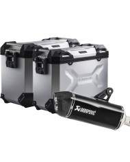 PACK MALETAS LATERALES + ESCAPE AKRAPOVIC + SOPORTES SW-MOTECH BMW KFT.07.664.72000/S