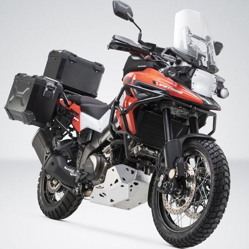 PACK MALETAS LATERALES + BAUL + BOLSAS + SOPORTES SW-MOTECH SUZUKI ADV.05.936.75000/B