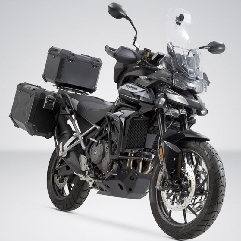 PACK MALETAS LATERALES + BAUL + BOLSAS + SOPORTES SW-MOTECH TRIUMPH ADV.11.953.75001/B