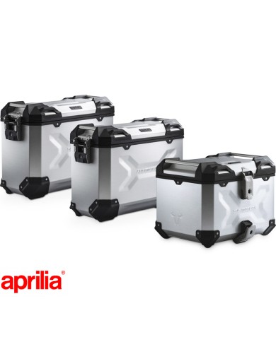 PACK MALETAS LATERALES + BAUL + BOLSAS + SOPORTES SW-MOTECH APRILIA ADV.13.849.75000/S