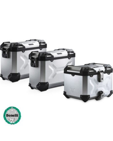 PACK MALETAS LATERALES + BAUL + BOLSAS + SOPORTES SW-MOTECH BENELLI ADV.19.806.75000/S