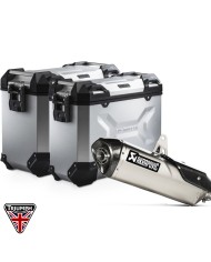 PACK MALETAS LATERALES + ESCAPE AKRAPOVIC + SOPORTES SW-MOTECH KFT.11.953.72002/S