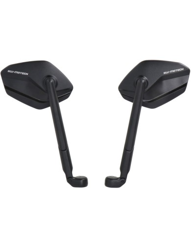 JUEGO DE RETROVISORES SW-MOTECH LARGOS ROSCA M10 X 1.25 MIR.00.850.11401