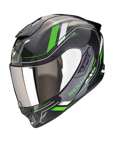 CASCO SCORPION EXO-1400 EVO II CARBON AIR MIRAGE BLACK/GREEN