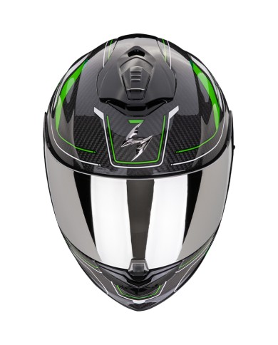 CASCO SCORPION EXO-1400 EVO II CARBON AIR MIRAGE BLACK/GREEN