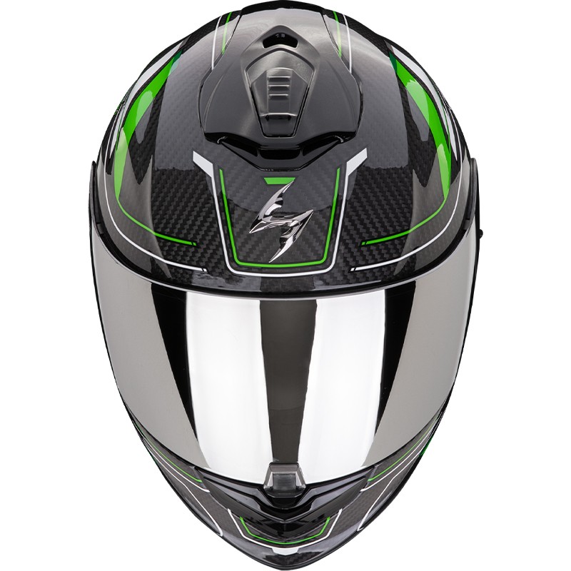 CASCO SCORPION EXO-1400 EVO II CARBON AIR MIRAGE BLACK/GREEN