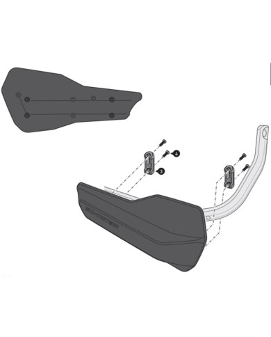 KIT DE PROTECTORES DE MANOS SW-MOTECH SPORT YAMAHA HDG.00.220.21101/B