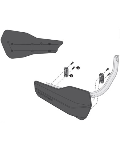 KIT DE PROTECTORES DE MANOS SW-MOTECH SPORT TRIUMPH HDG.00.220.21000/B