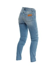 PANTALONES VAQUEROS DAINESE DENIM STONE SLIM LADY LIGHT BLUE