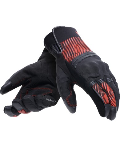 GUANTES DAINESE FULMINE D-DRY NEGRO/ROJO
