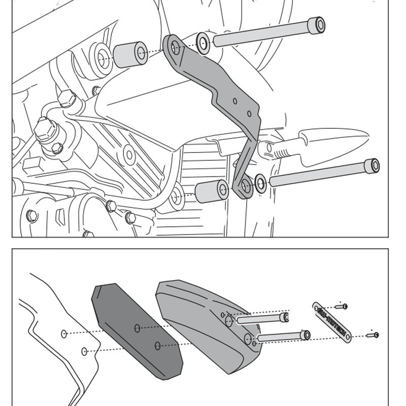 KIT DE TOPES ANTICAIDA SW-MOTECH TRIUMPH STP.11.590.10300/B