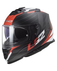 CASCO LS2 STORM II NERVE MATT BLACK RED ECE-06